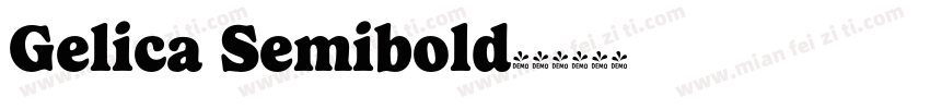 Gelica Semibold字体转换